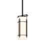 Hubbardton Forge Paralline 6" Wide Mini Pendant with Customizable Glass Shade Oil Rubbed Bronze