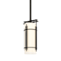 Hubbardton Forge Paralline 6" Wide Mini Pendant with Customizable Glass Shade Natural Iron