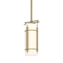 Hubbardton Forge Paralline 6" Wide Mini Pendant with Customizable Glass Shade Modern Brass