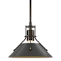 Hubbardton Forge Henry 10" Wide Mini Pendant Bronze / Dark Smoke
