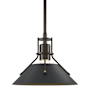 Hubbardton Forge Henry 10" Wide Mini Pendant Bronze / Black