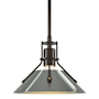 Hubbardton Forge Henry 10" Wide Mini Pendant Bronze / Sterling