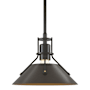 Hubbardton Forge Henry 10" Wide Mini Pendant Dark Smoke / Bronze