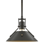 Hubbardton Forge Henry 10" Wide Mini Pendant Dark Smoke / Dark Smoke
