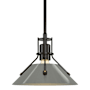 Hubbardton Forge Henry 10" Wide Mini Pendant Oil Rubbed Bronze / Sterling