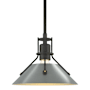 Hubbardton Forge Henry 10" Wide Mini Pendant Natural Iron / Vintage Platinum