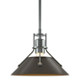 Hubbardton Forge Henry 10" Wide Mini Pendant Vintage Platinum / Bronze