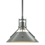 Hubbardton Forge Henry 10" Wide Mini Pendant Vintage Platinum / Vintage Platinum