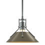 Hubbardton Forge Henry 10" Wide Mini Pendant Vintage Platinum / Soft Gold