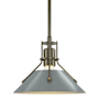 Hubbardton Forge Henry 10" Wide Mini Pendant Soft Gold / Vintage Platinum