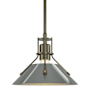 Hubbardton Forge Henry 10" Wide Mini Pendant Soft Gold / Sterling