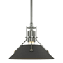 Hubbardton Forge Henry 10" Wide Mini Pendant Sterling / Natural Iron