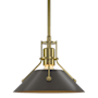 Hubbardton Forge Henry 10" Wide Mini Pendant Modern Brass / Multi-Colored