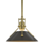 Hubbardton Forge Henry 10" Wide Mini Pendant Modern Brass / Oil Rubbed Bronze