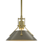 Hubbardton Forge Henry 10" Wide Mini Pendant Modern Brass / Soft Gold