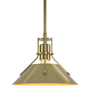 Hubbardton Forge Henry 10" Wide Mini Pendant Modern Brass / Modern Brass