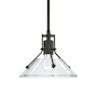 Hubbardton Forge Henry 10" Wide Mini Pendant Dark Smoke / Clear