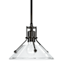 Hubbardton Forge Henry 10" Wide Mini Pendant Oil Rubbed Bronze / Clear