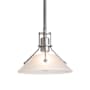 Hubbardton Forge Henry 10" Wide Mini Pendant Vintage Platinum / Frosted