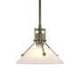 Hubbardton Forge Henry 10" Wide Mini Pendant Soft Gold / Frosted