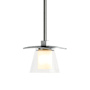 Hubbardton Forge Wren 6" Wide Mini Pendant Dark Smoke