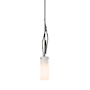 Hubbardton Forge Brindille 4" Wide Mini Pendant Dark Smoke