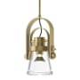 Hubbardton Forge Erlenmeyer 9" Wide Mini Pendant Modern Brass