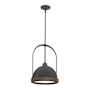 Hubbardton Forge Atlas 14" Wide Pendant Bronze / Black