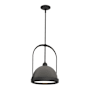Hubbardton Forge Atlas 14" Wide Pendant Black / Natural Iron