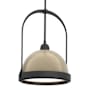 Hubbardton Forge Atlas 14" Wide Pendant Black / Soft Gold