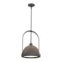 Hubbardton Forge Atlas 14" Wide Pendant Natural Iron / Bronze