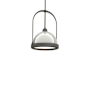 Hubbardton Forge Atlas 14" Wide Pendant Natural Iron / Sterling