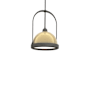 Hubbardton Forge Atlas 14" Wide Pendant Natural Iron / Modern Brass