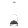 Hubbardton Forge Atlas 14" Wide Pendant Vintage Platinum / Black