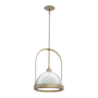 Hubbardton Forge Atlas 14" Wide Pendant Soft Gold / Vintage Platinum
