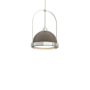 Hubbardton Forge Atlas 14" Wide Pendant Sterling / Bronze