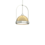 Hubbardton Forge Atlas 14" Wide Pendant Sterling / Modern Brass