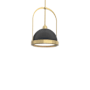 Hubbardton Forge Atlas 14" Wide Pendant Modern Brass / Black