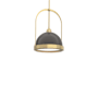Hubbardton Forge Atlas 14" Wide Pendant Modern Brass / Oil Rubbed Bronze
