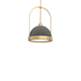 Hubbardton Forge Atlas 14" Wide Pendant Modern Brass / Natural Iron