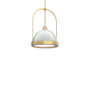 Hubbardton Forge Atlas 14" Wide Pendant Modern Brass / Vintage Platinum