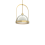 Hubbardton Forge Atlas 14" Wide Pendant Modern Brass / Sterling