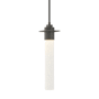 Hubbardton Forge Airis 4" Wide Mini Pendant Natural Iron / Seeded Clear