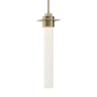 Hubbardton Forge Airis 5" Wide Mini Pendant Soft Gold / Seeded Clear