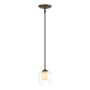Hubbardton Forge Simple Lines 5" Wide Mini Pendant Bronze