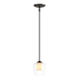 Hubbardton Forge Simple Lines 5" Wide Mini Pendant Oil Rubbed Bronze