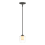 Hubbardton Forge Simple Lines 5" Wide Mini Pendant Natural Iron