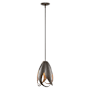 Hubbardton Forge Pental 9" Wide Mini Pendant Oil Rubbed Bronze