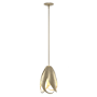 Hubbardton Forge Pental 9" Wide Mini Pendant Soft Gold