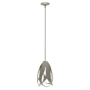 Hubbardton Forge Pental 9" Wide Mini Pendant Sterling
